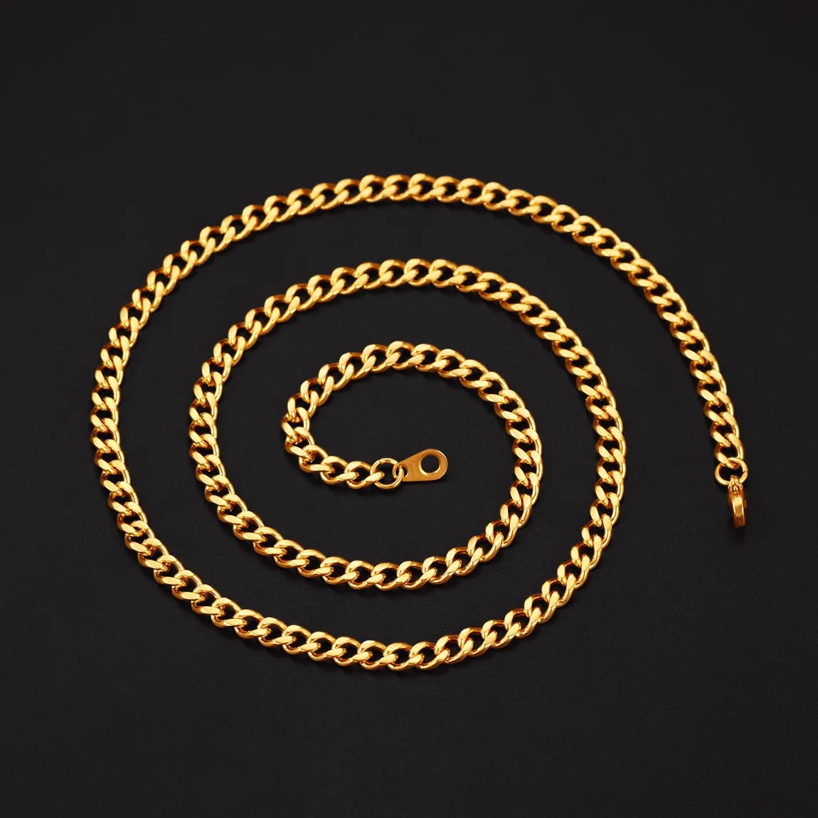 Gold Chains for Mens 24Inch 6MM 18K Gold Filled Necklace Mens Gifts for Men