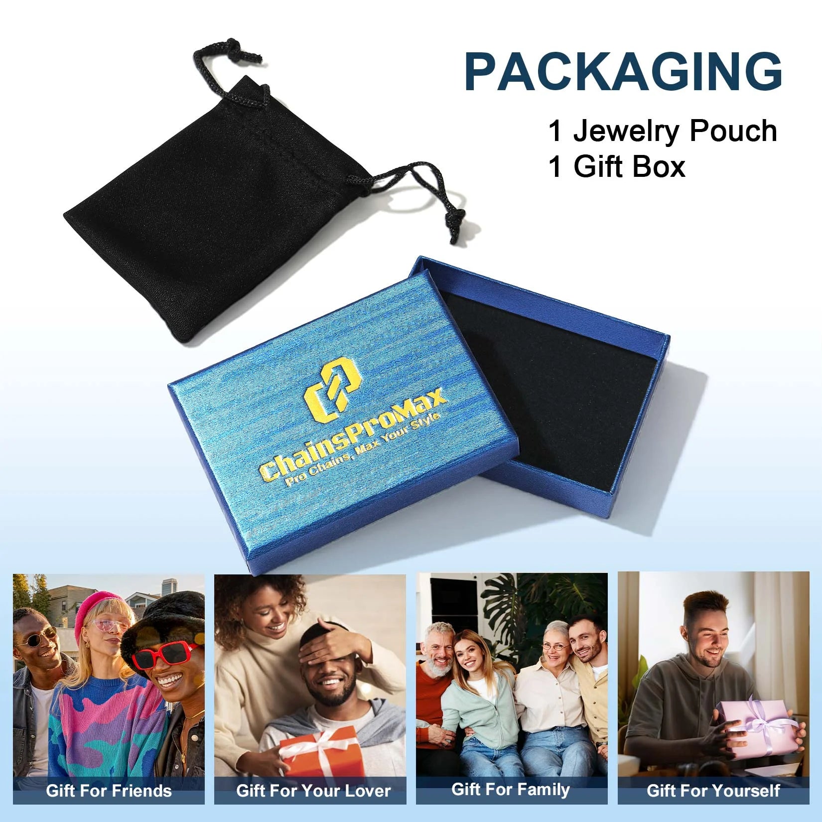 Gold Chains for Mens 24Inch 6MM 18K Gold Filled Necklace Mens Gifts for Men