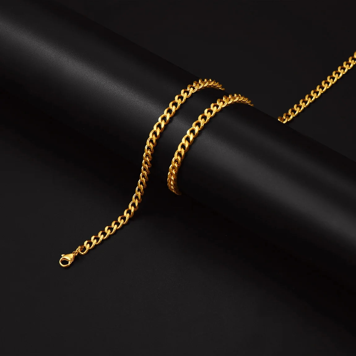 Gold Chains for Mens 24Inch 6MM 18K Gold Filled Necklace Mens Gifts for Men